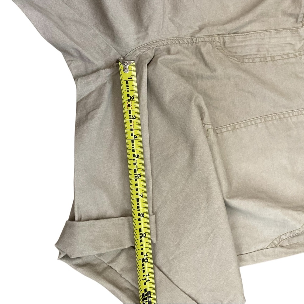 New Plus Size Stylish Tan Lane Bryant Cuffed Shorts - Picture 9 of 12